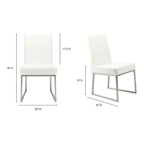 Cafe Chair: White Side Restaurant Chair