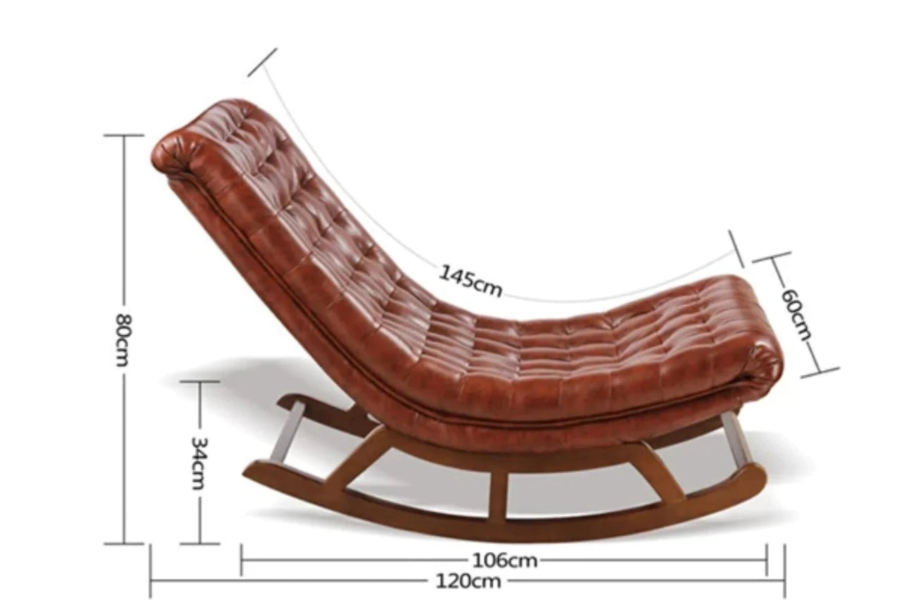 Rocking Chair: Tufted Designed Comfort Rocking Chair