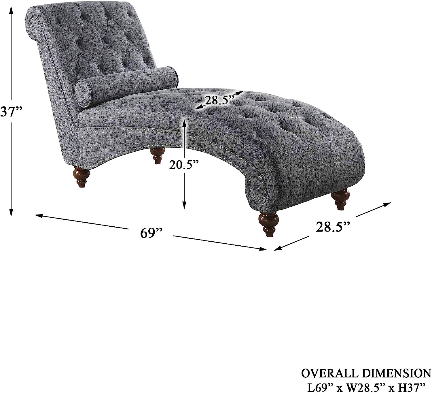 Chaise Lounge: Diyom Tufted Armless Chaise Lounge