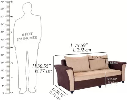 Chesterfield Sofa Set: Tan Leatherette 3 Seater Sofa Set