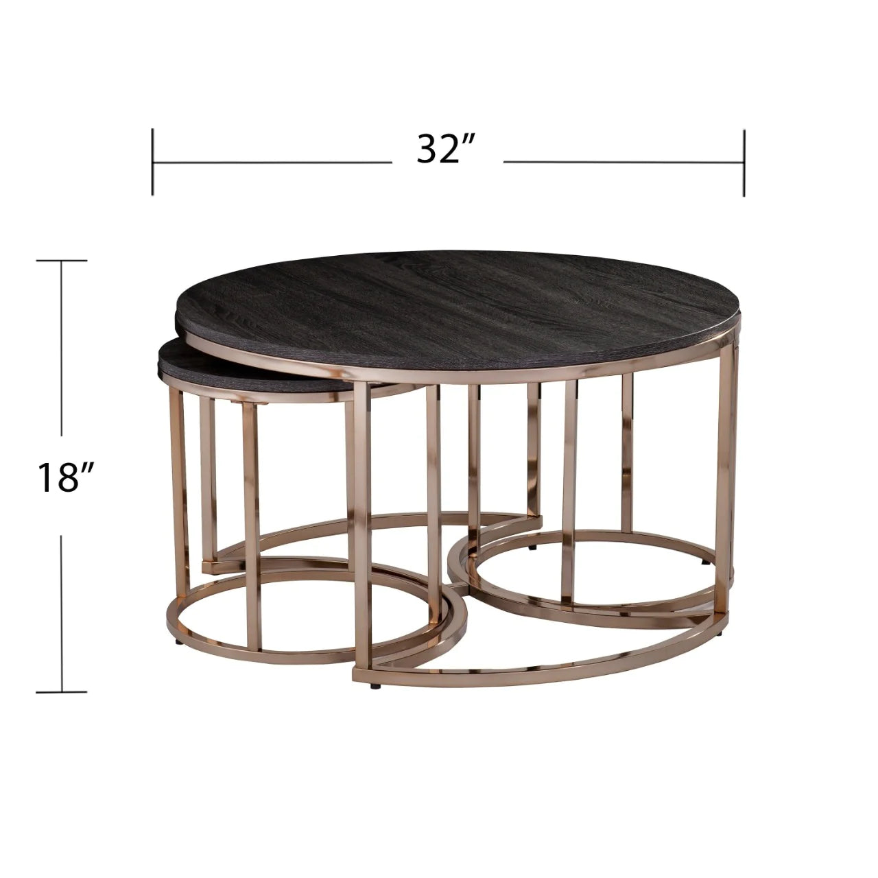 Coffee Table Set: 18'' Tall Coffee Tables