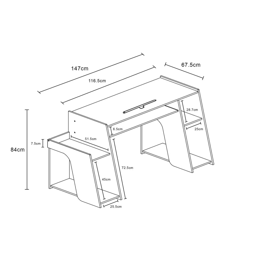 Computer Desk : Gaming Desk Laptop Table