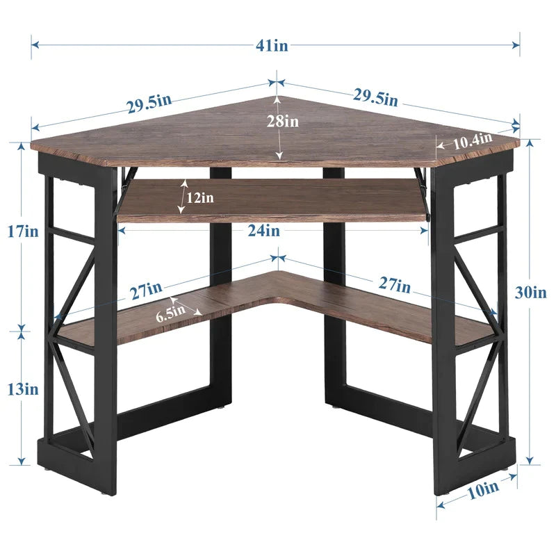 Computer Desk : Joi Corner Desk Laptop Table