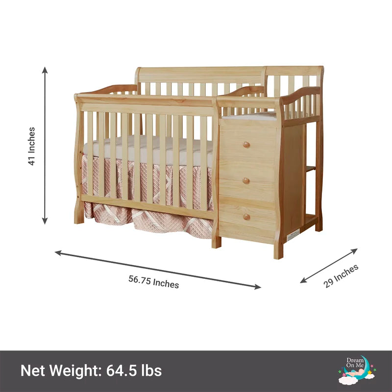 Cribs: 3-in-1 Mini Convertible Crib and Changer