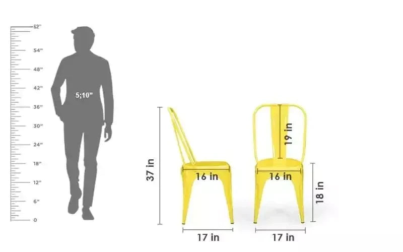 DINING CHAIR: ELVIN White and Black Chair