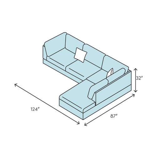 Designer Sofa Set:- L Shape 6 Seater Suede Fabric Sofa Set (Chocolate Brown)