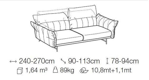 Designer Sofa Set:- Quality Leatherette 3 Seater Luxury Furniture Sofa Set (Cream)