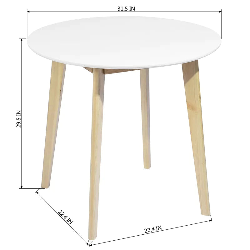 Dining Set: 3 Piece Round Dining Table With 2 Chairs