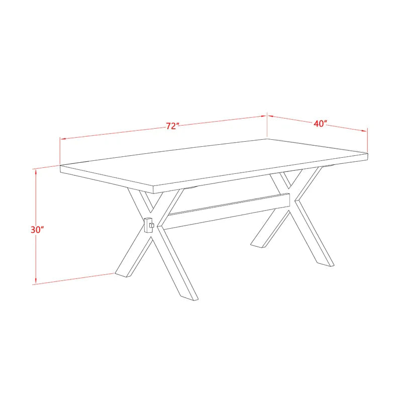 Dining Set: Acacia Solid Wood 8 Seater Dining Set