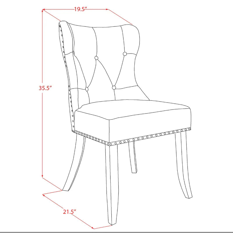 Dining Set: Dining Table with 6 Chairs Solid Wood Dining Set