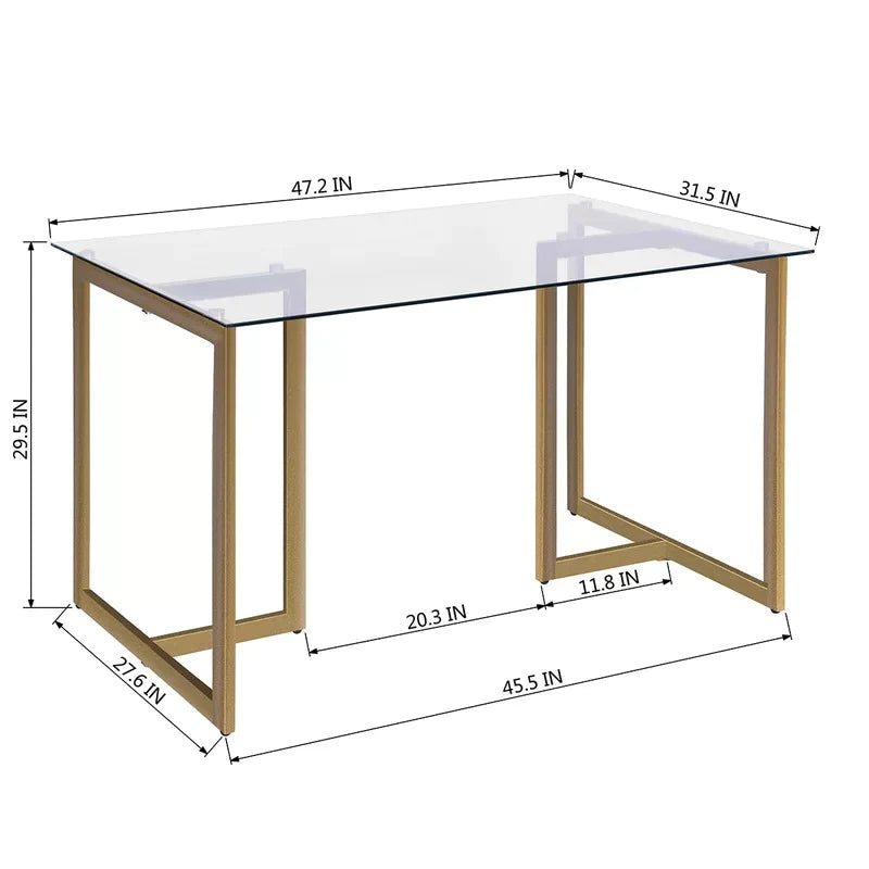 Dining Set : Iron 4 -Person Dining Set