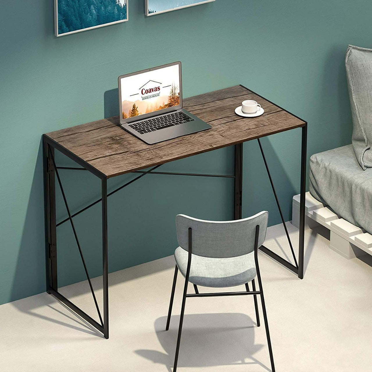 Study Table Design, Study Table With Bookshelf Design, Modern Study Table Designs