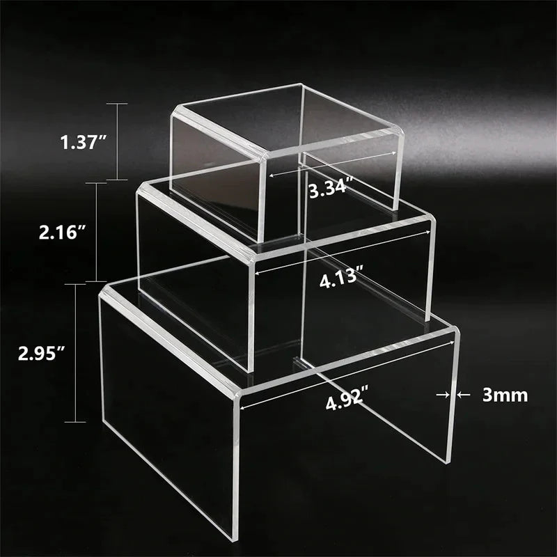 Display Unit: Plastic Acrylic Riser Display Unit