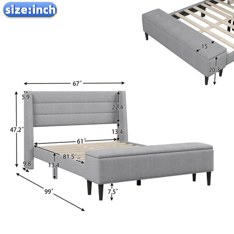 Divan Bed: Zundus Upholstered Storage Bed