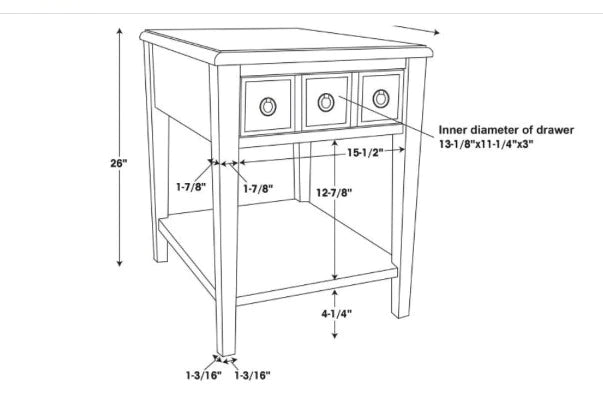 End Tables : JOI End Table with Storage