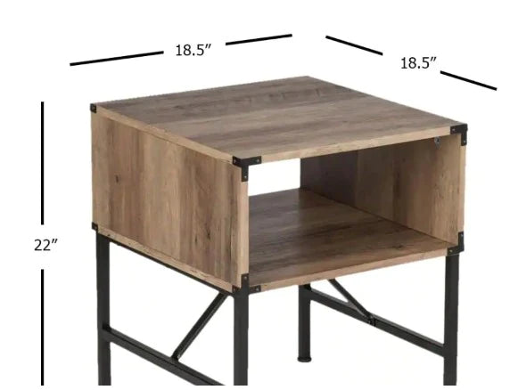 End Tables: Oman Walnut End Table Set