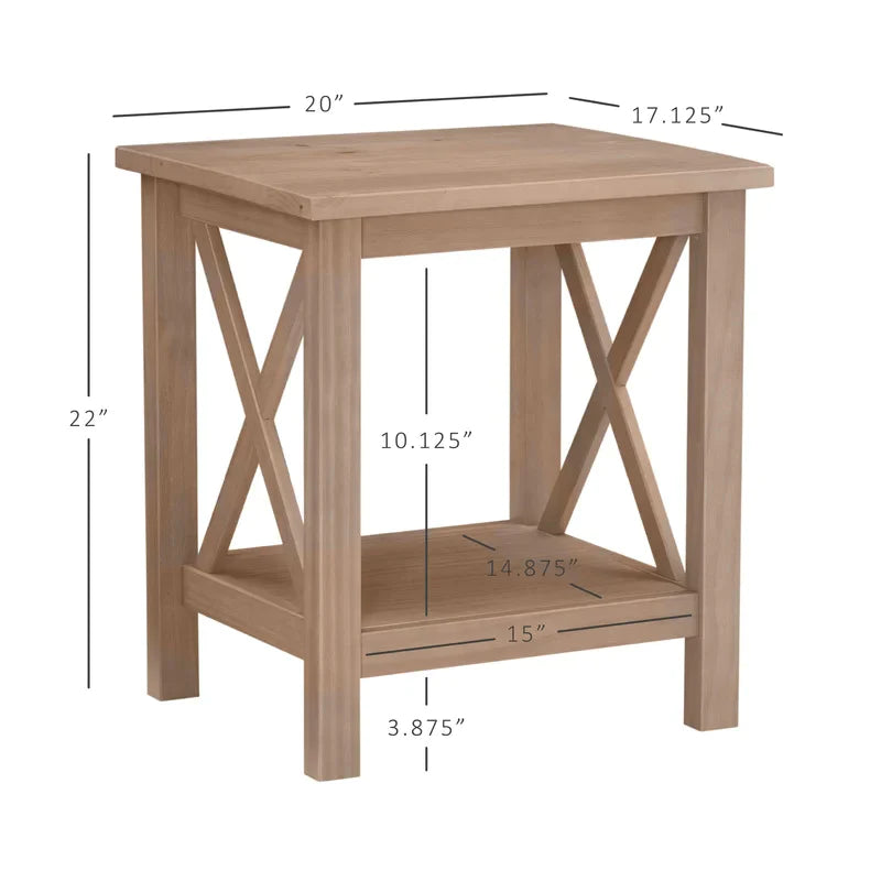 End Tables : Solid Wood End Table