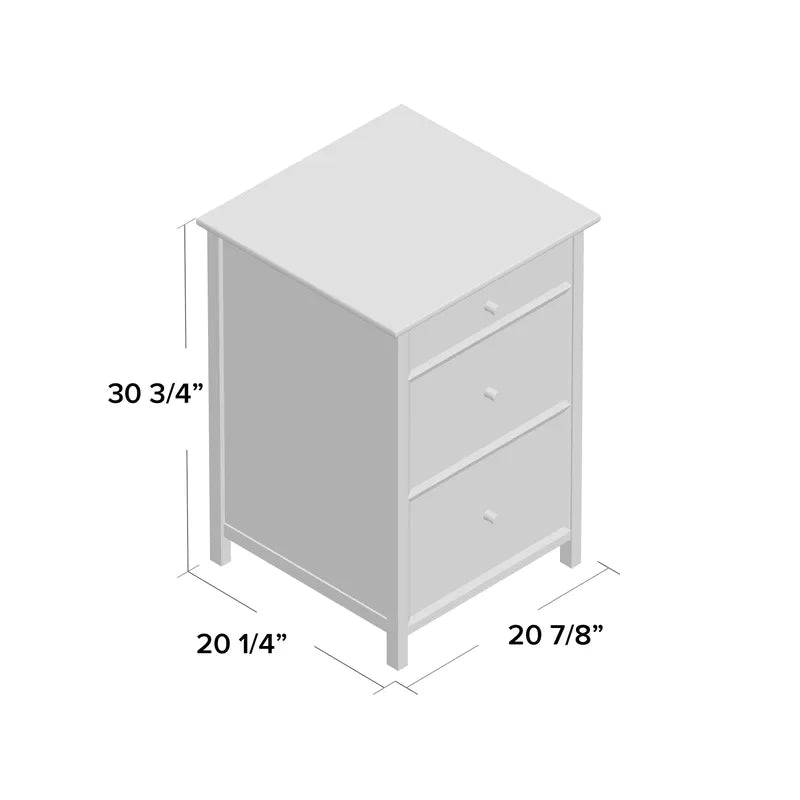 Filing Cabinet : 20.87'' Wide 3 -Drawer Vertical File Cabinet