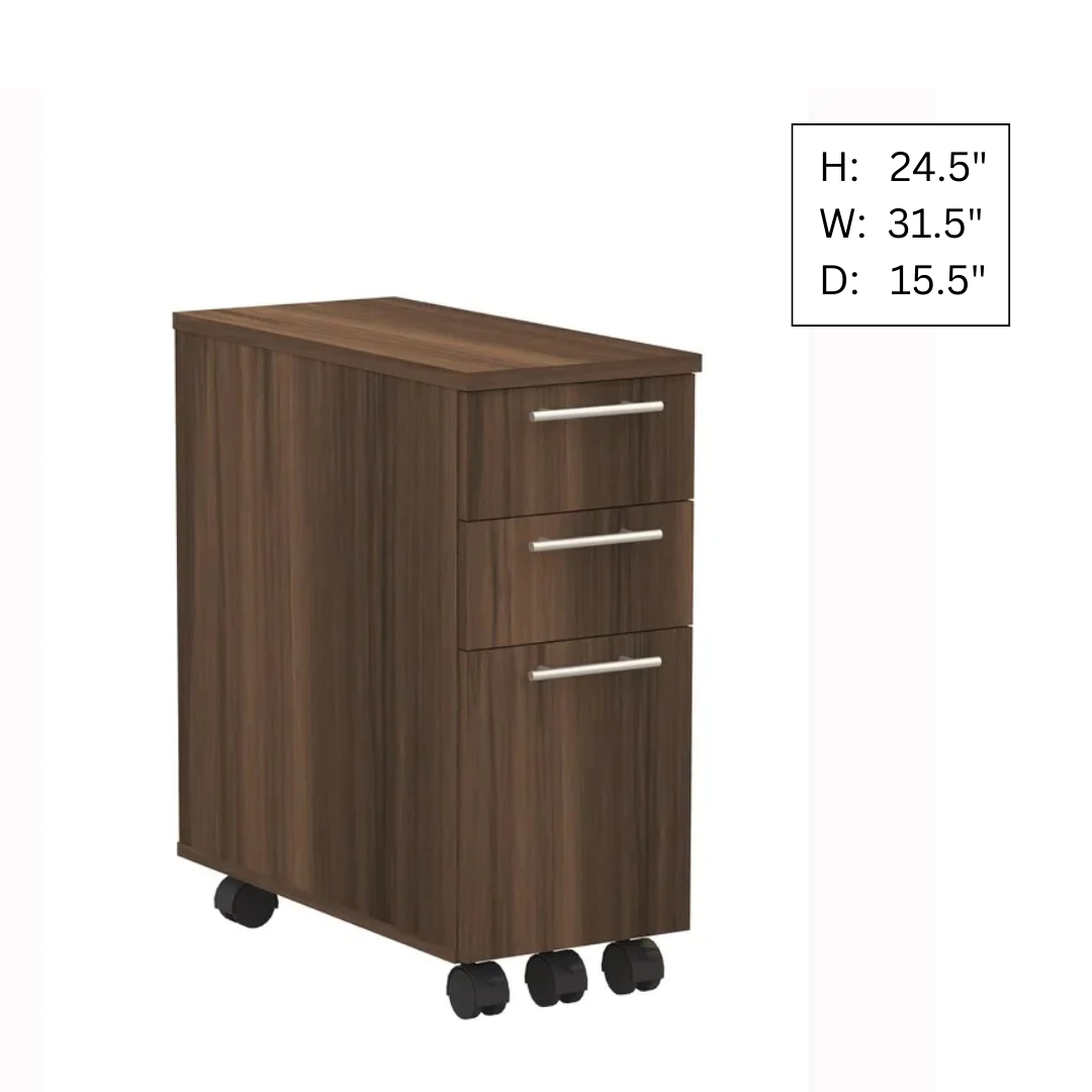 Filing Cabinet : AV 3-Drawer Mobile Vertical File Cabinet