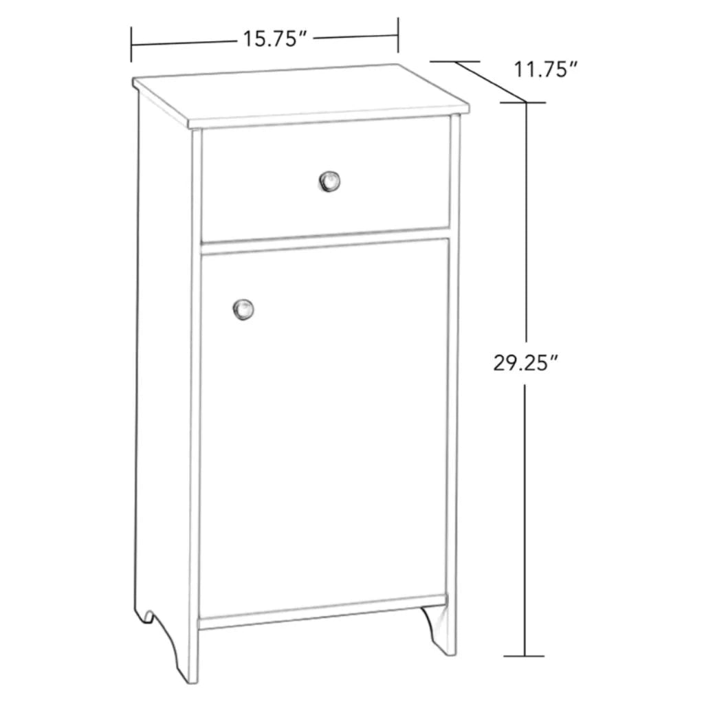 Floor Cabinets: 1 Door Bathroom Floor Cabineta