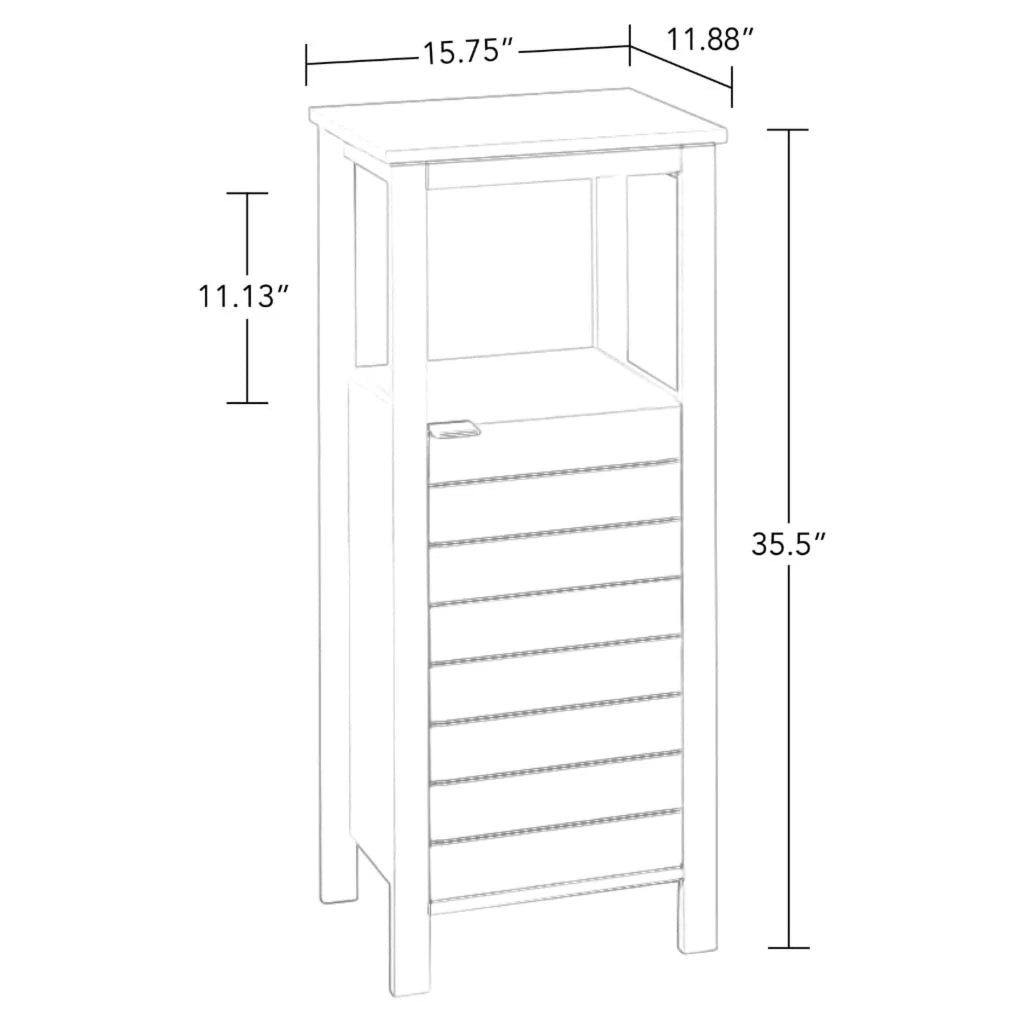 Floor Cabinets: 1 Door Bathroom Floor Cabinet