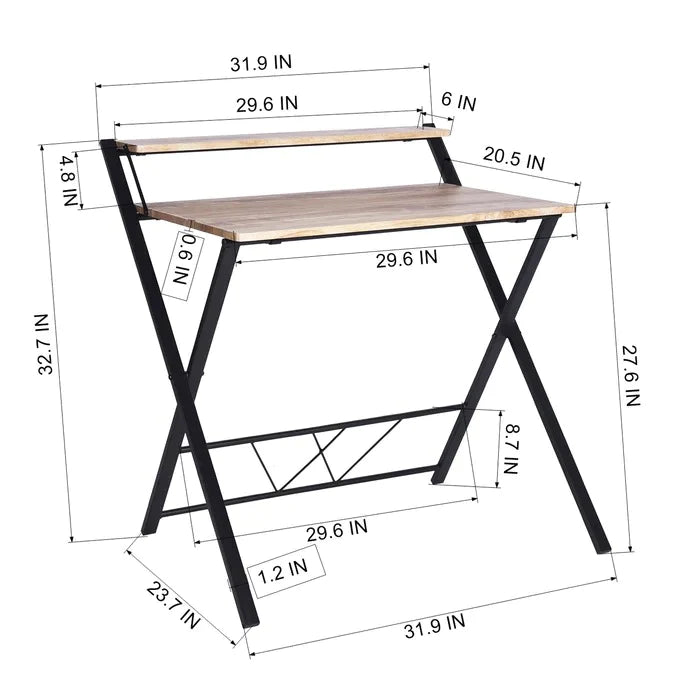 Folding Table: Computer Desk Cum Folding Study Table