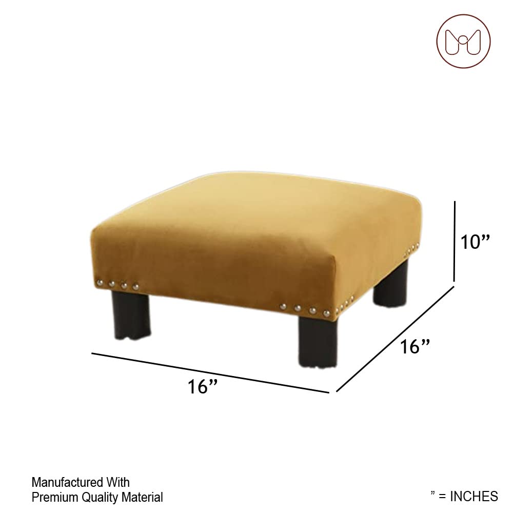 Foot Stool: 16'' Wide Square Footstool Ottoman