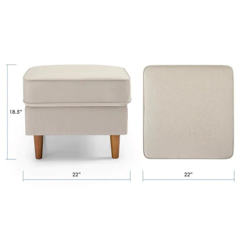 Foot Stool: 22'' Wide Square Standard Ottoman