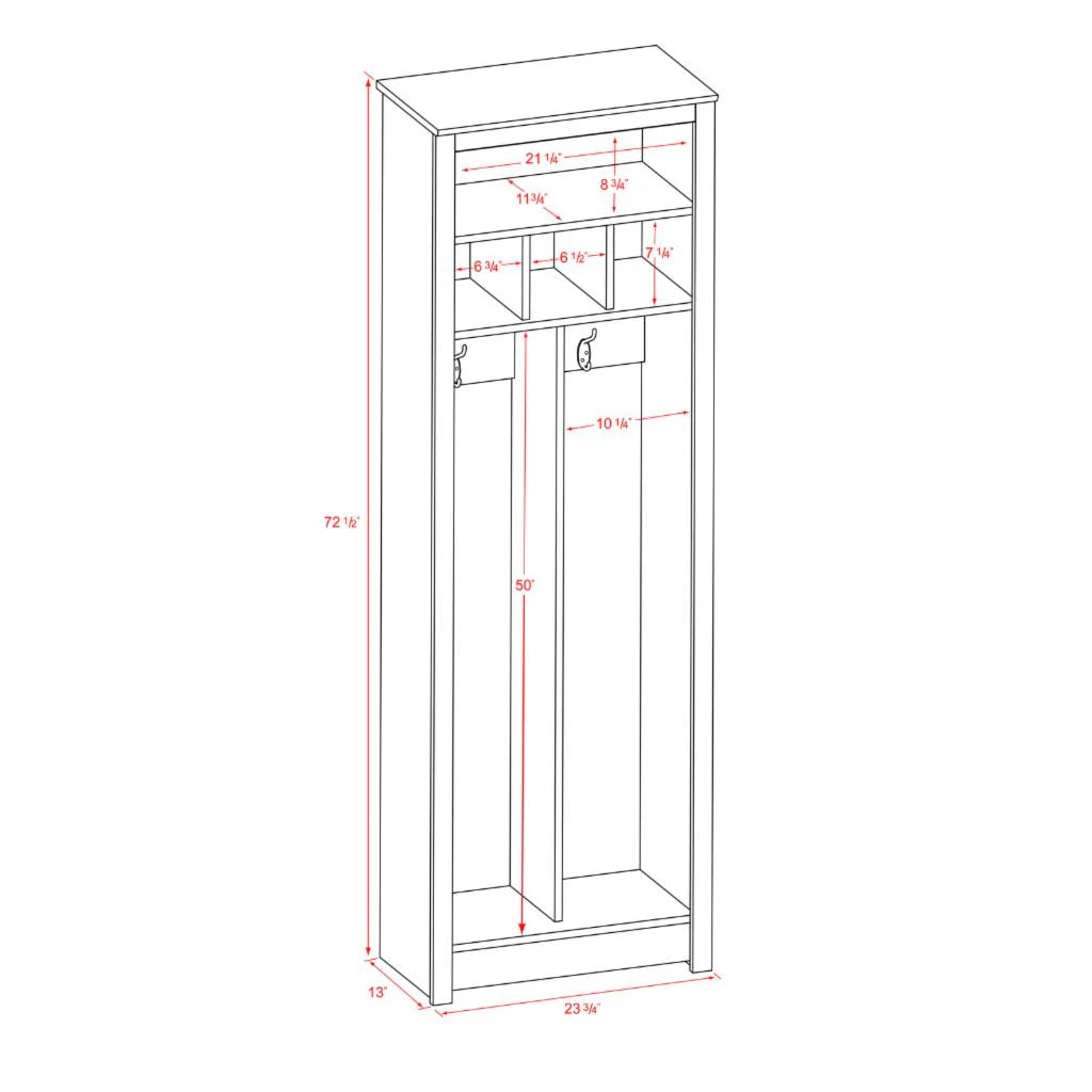 Hall Trees: Espresso Entryway Organizer