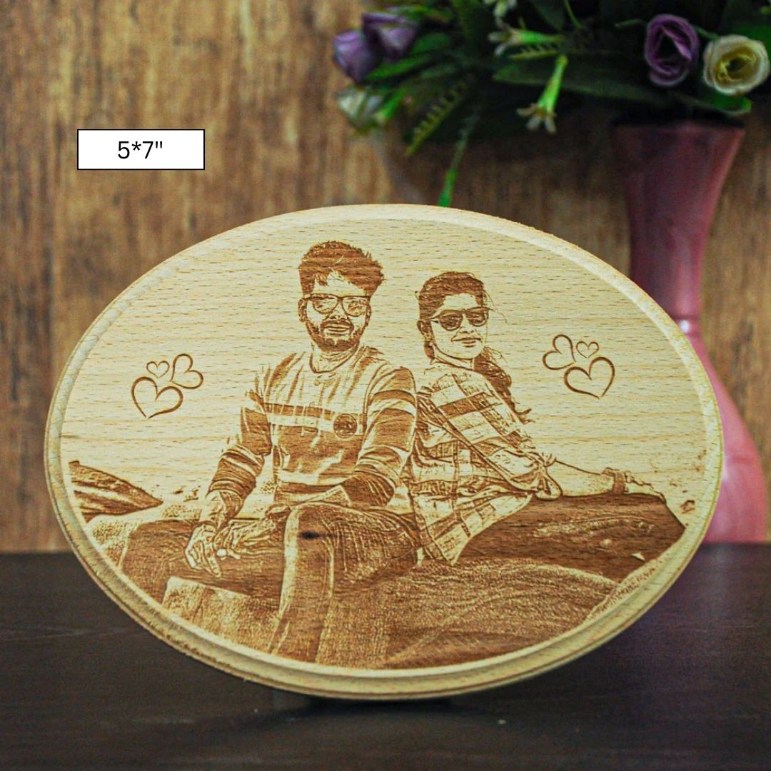 Home Decor Personalised Oval Shaped Wooden Plaque