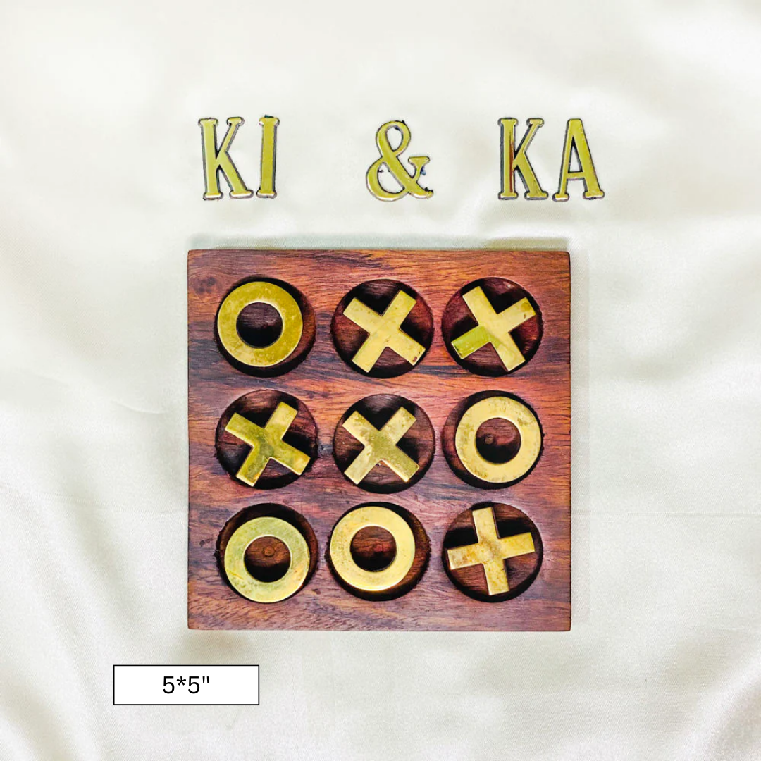 Home Decor Wooden Tic Tac Toe