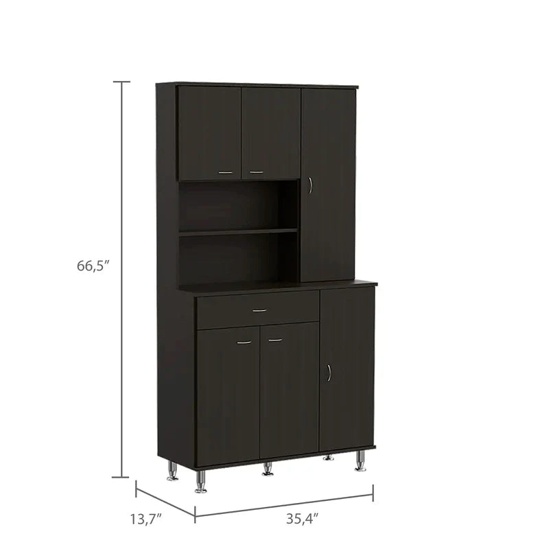 Hutch Cabinets : 67" Pantry Cabinet/Microwave Stands
