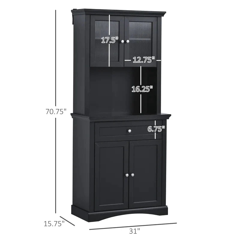 Hutch Cabinets : 71" Kitchen Pantry/Microwave Stands
