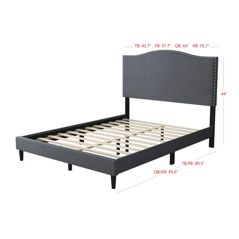 Hydraulic Bed: Arne Upholstered Bed