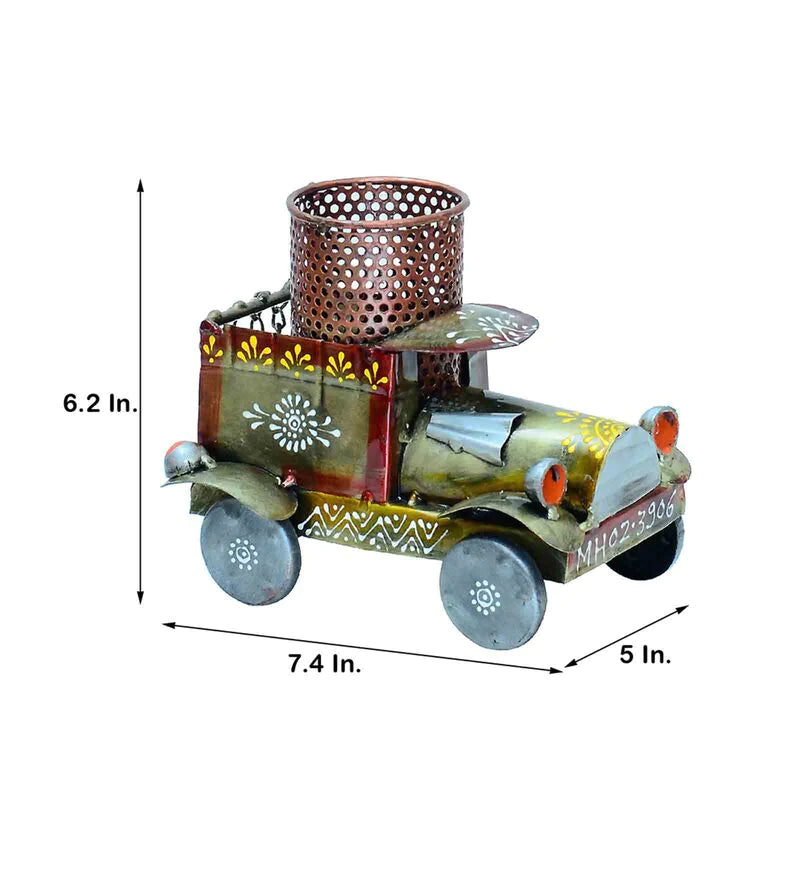 Pen Stand : Kave (Set of 1) Iron Decorative Pen Stand