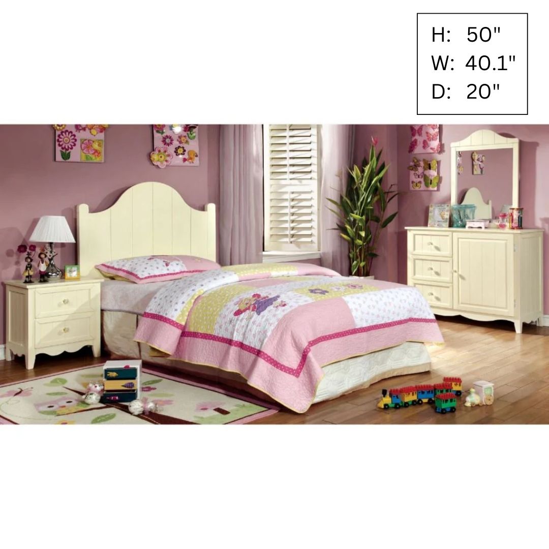 Kids Bedroom Sets 4-Piece Twin Bedroom Collection - Cream
