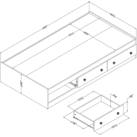 Kids Bedroom Sets: Twin Platform Bed Collection