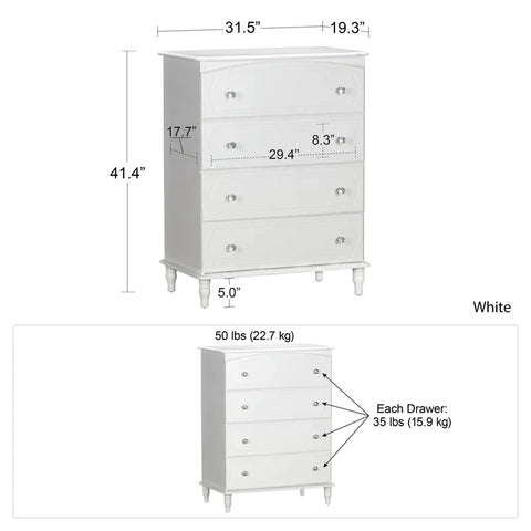 Kids Chest Of Drawers : 4 Drawer Chest