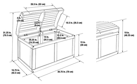 Kids Toy Storage Unit: Basket Barrel Top Toy Chest