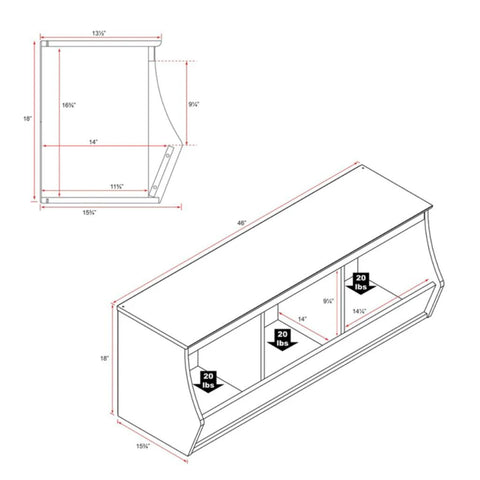 Kids Toy Storage Unit: Stackable 3 Bin Storage Cubby