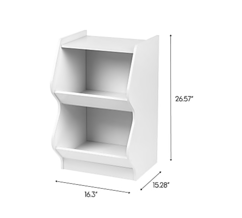 Kids Toy Storage Unit: White Toy Storage Organizer