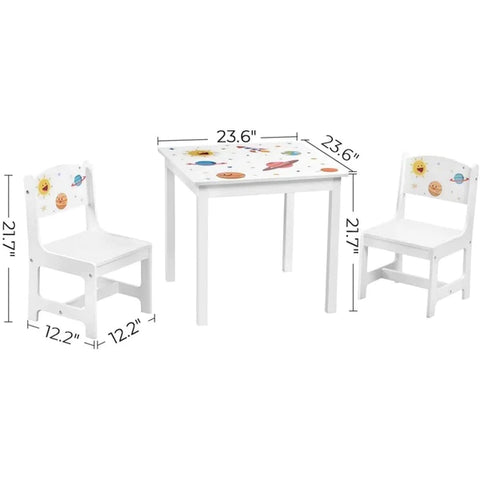 Kids Writing Table: Children’S Table And Chair Set, For Study, Play, Activity, Playroom, Kid’S Room