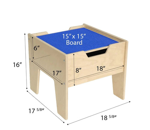 Kids Writing Table: Kids Square Interactive Table and Chair Set