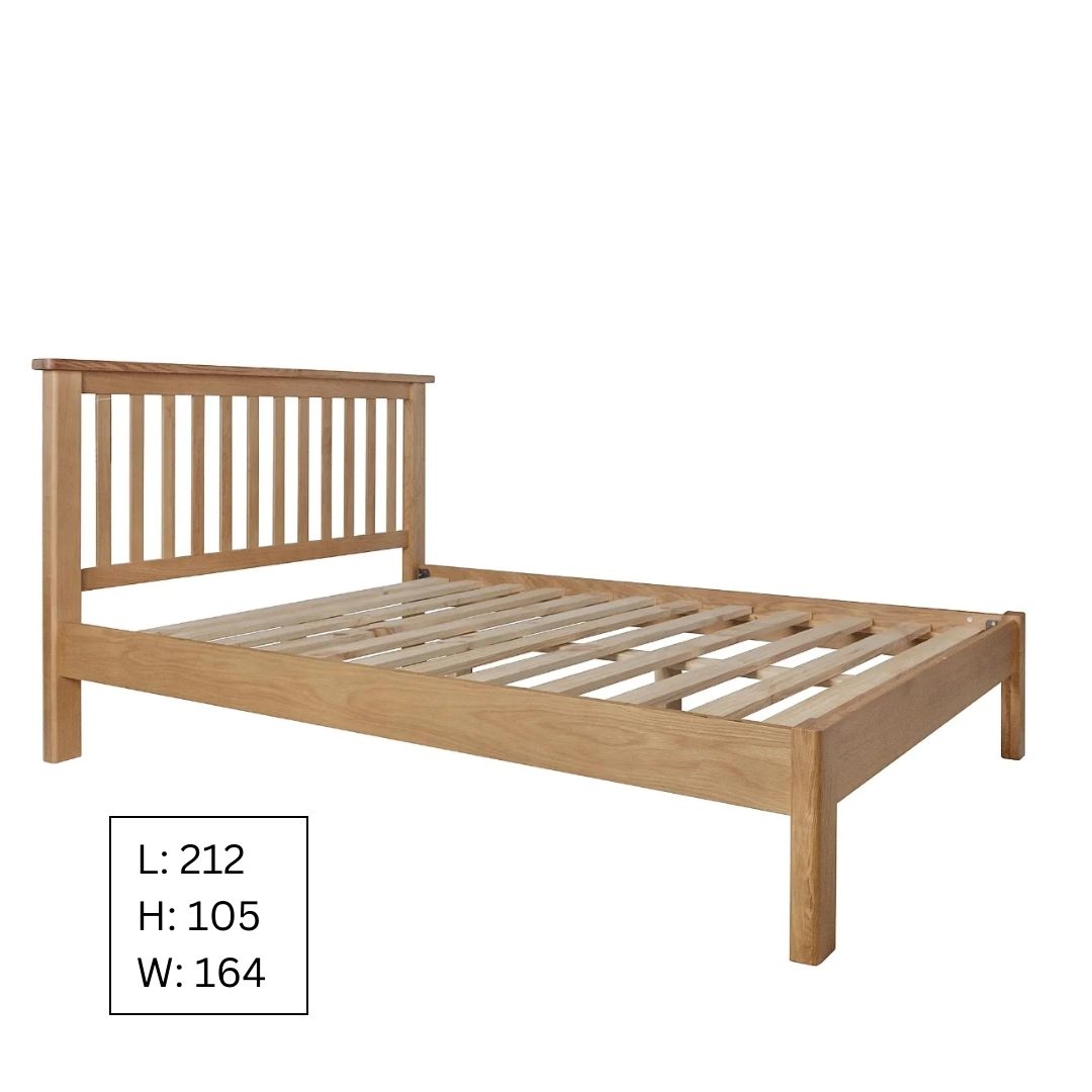 King Size Bed Oak Wooden King Size Bed