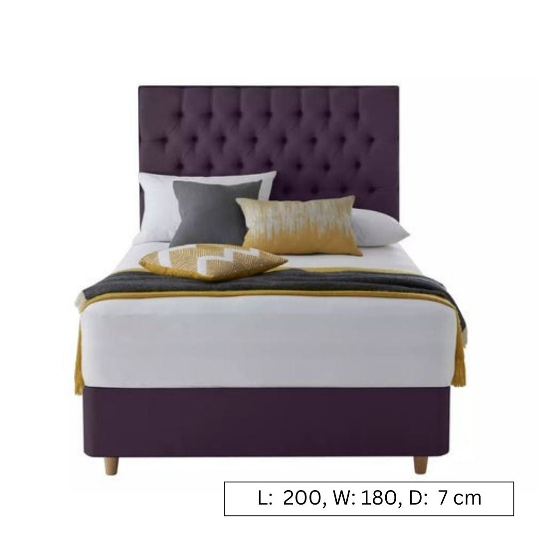 King Size Bed Purple 2 Drawer King Size Bed With Storage