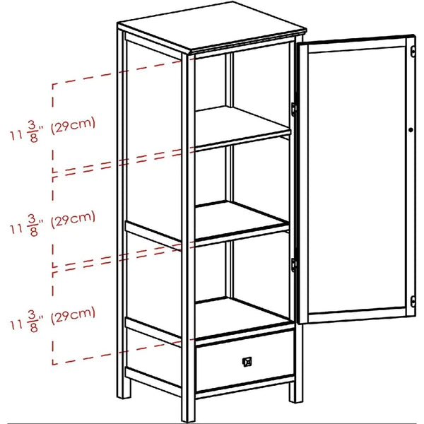 Kitchen Cabinet: 47" Kitchen Pantry Wooden