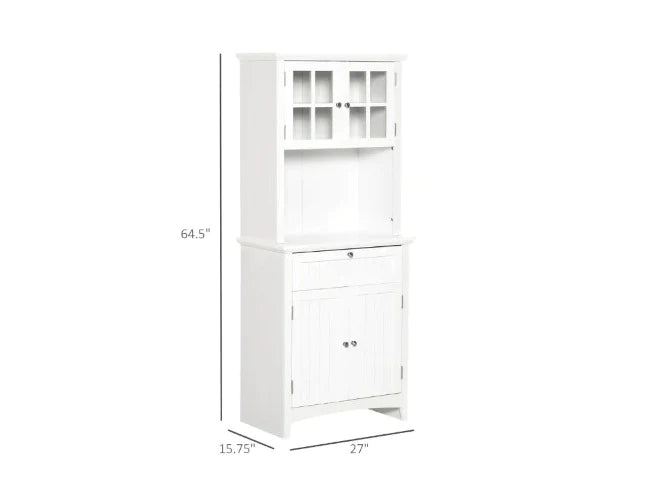 Kitchen Cupboard : DEN 63" Kitchen Cabinet And Pantry