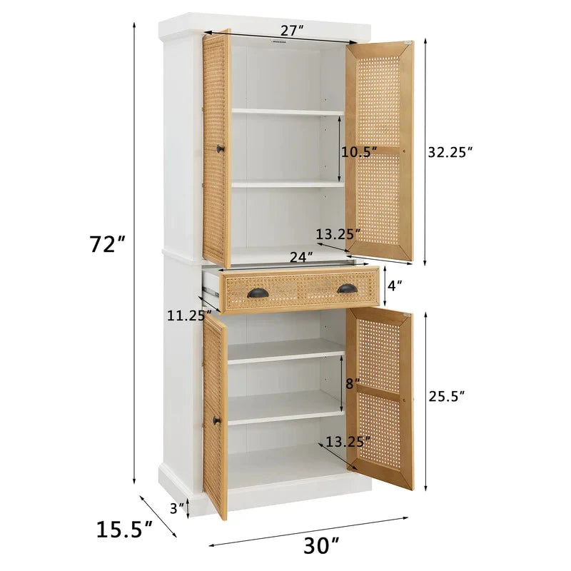 Kitchen Cupboard: Modern 72" Kitchen Cabinet And Pantry