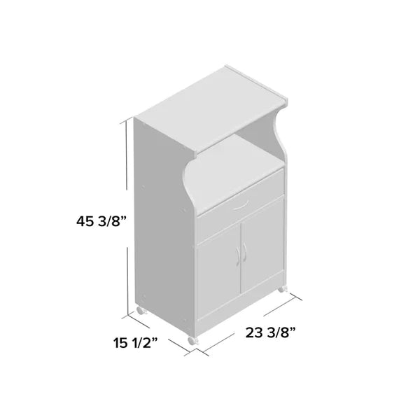 Kitchen Island: 23.6'' Wide Rolling Kitchen Island Table