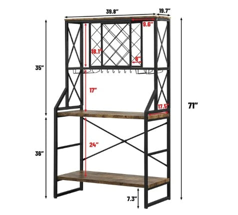 Kitchen Racks: 39.4'' Steel Standard Kitchen Rack